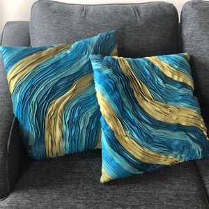 Wave Textured Throw Pillows